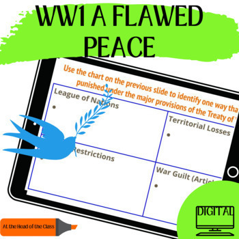 Preview of World War I | A Flawed Peace | Digital Guided Notes | Google Resource