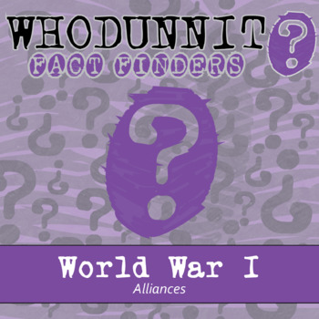 Preview of World War I Alliances Whodunnit Activity - Printable & Digital Game Options