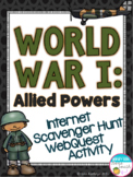 World War I Allied Powers Internet Scavenger Hunt WebQuest