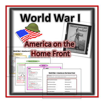 Preview of World War  I -  America on the Home Front