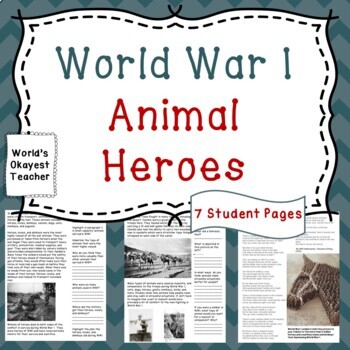 Preview of World War I Animal Heroes