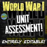 World War I Assessment: Two-Part Test for World War I!