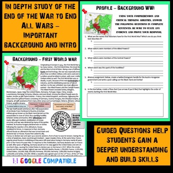 World War I - Background and Introduction Reading! by Bonafide History  Lessons
