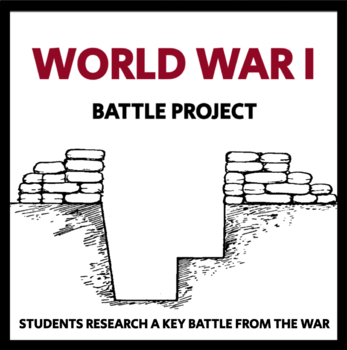 Preview of World War I Battle Project -Students Research a Battle, CCSS