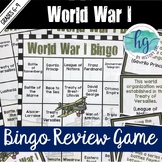World War 1 (World War I) Bingo Unit Review & Test Prep