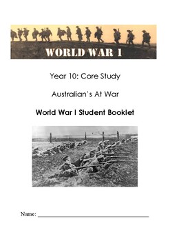 Preview of World War I Booklet Introduction