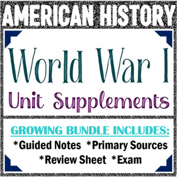 Preview of World War I Bundle - Unit Resources