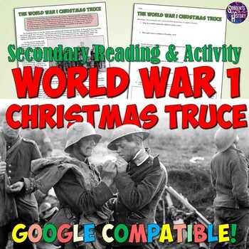 Preview of World War I Christmas Truce Article and Worksheet Activity