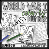 World War I Color-by-Number Worksheet