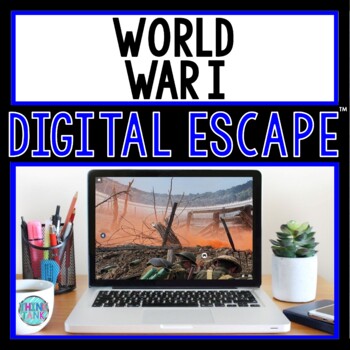 Preview of World War I DIGITAL ESCAPE ROOM for Google Drive® | Distance Learning