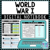 World War I DIGITAL Interactive Notebook | Choice Board