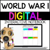 World War I Digital Interactive Notebook Google Drive