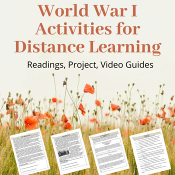 Preview of World War I Distance Learning Readings, Activities, and Projects Bundle