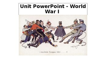 Preview of World War I Entire Unit PowerPoint, Guided Notes and More