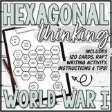 World War I Hexagonal Thinking Activity (World War One, WW I)