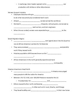 The Home Front Ww2 Worksheet Answers