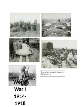 Preview of World War I Interactive Notebook