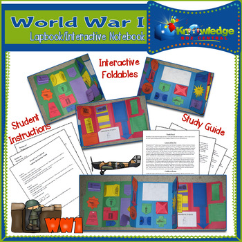 Preview of World War I Lapbook / Interactive Notebook