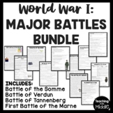 World War I Major Battles Reading Comprehension Informatio