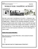 World War I Mapping Activity