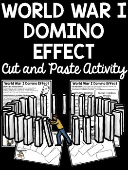 Preview of Causes of World War I Domino Effect Activity WWI Worksheet