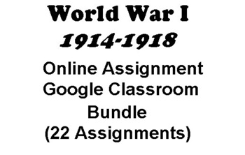 world war 1 assignments