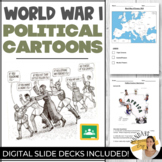 CAUSES OF WORLD WAR I Political Cartoons WWI Map Activity 