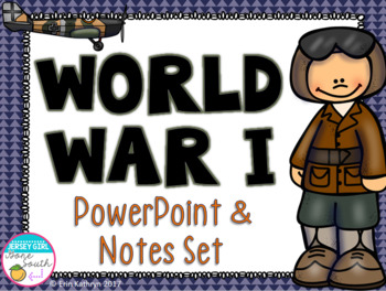 Preview of World War I PowerPoint and Notes Set (WWI, WW1)