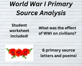 World War I Primary Source Analysis