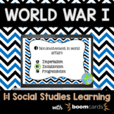 World War I Task Cards Boom Cards | Distance Learning