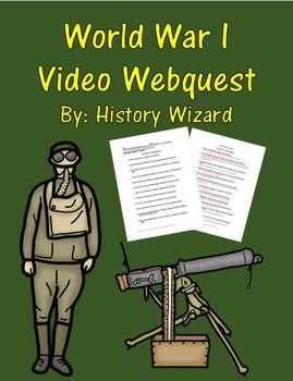 Preview of World War I Video Webquest (Great Lesson)