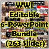 World War I (WWI) Great War 6 PowerPoints + Guided Notes B
