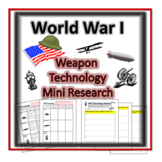 World War I-  Weapon Technology Mini Research