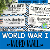 World War I Word Wall