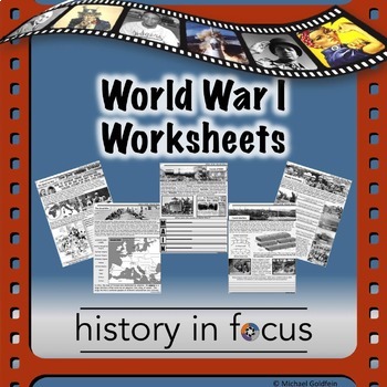 Preview of World War I Worksheets