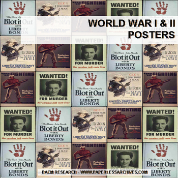 Preview of World War I & World War II Posters