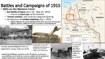 Preview of World War I in 1915: Global Perspective - Slides with Sources