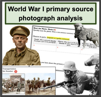 Preview of World War I primary source photograph analysis