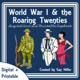 World War I & Twenties Digital Unit + Printable Lapbook | 