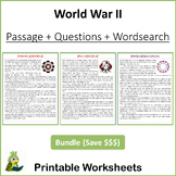 World War II (2) Reading Comprehension Bundle
