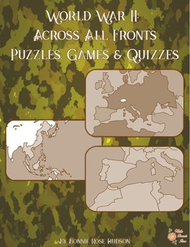 Preview of World War II: Across All Fronts-Puzzles, Games, and Quizzes (Plus TpT Digital)