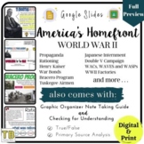 World War II: America's Homefront Google Slides and Noteta