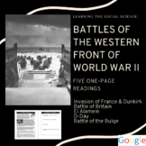 World War II Battles in Western Europe and North Africa Re