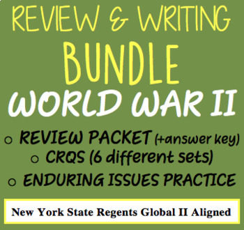 Preview of World War II Bundle! NYS Regents Global II