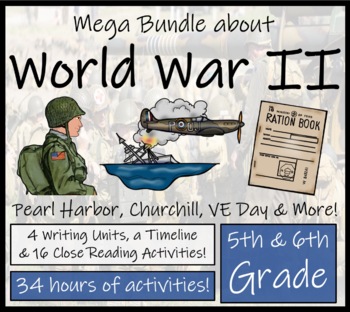 Preview of World War II Mega Bundle of Activities | 5th Grade & 6th Grade