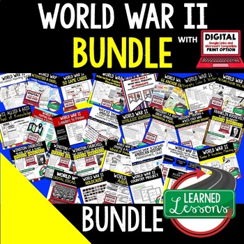 Preview of World War II BUNDLE, WWII (American History Bundle), Print & Digital