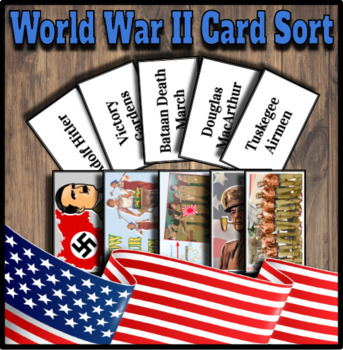 Preview of World War II Card Sort, TEK Aligned, STAAR REVIEW