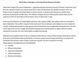 World War II Changes on the Homefront Research Project & P