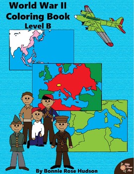 Preview of World War II: Coloring Book-Level B