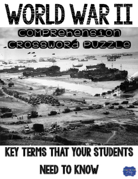 Preview of World War II Comprehension Crossword